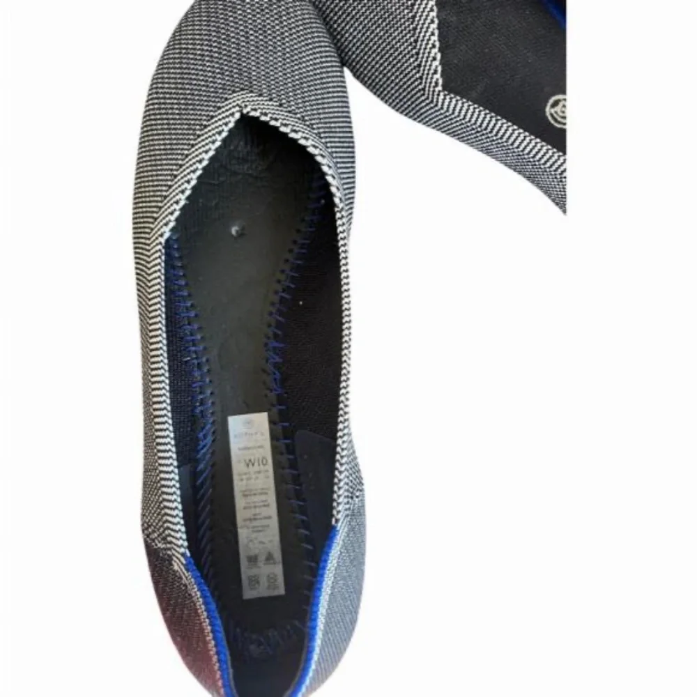 Rothy's Black And White Rounded Toe Flats Size 10 - Picture 5 of 5